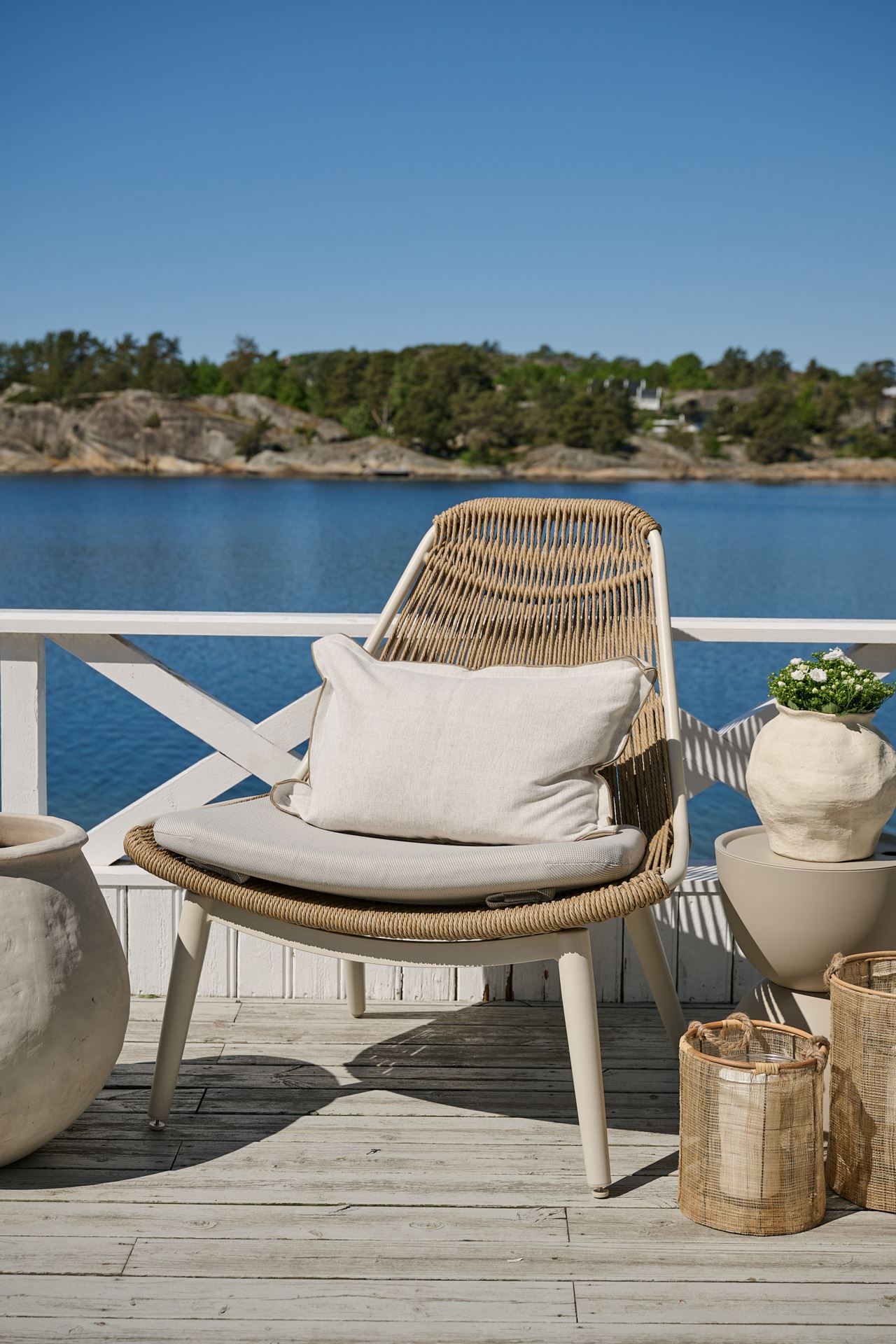 Loungestol offwhite - 2