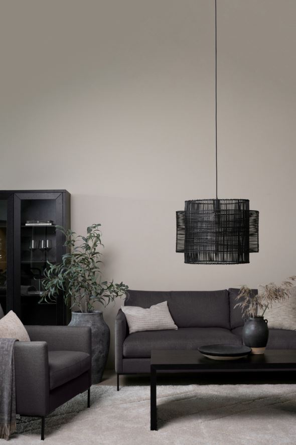 3 seter sofa svart - 227x100x83 cm svart - 1