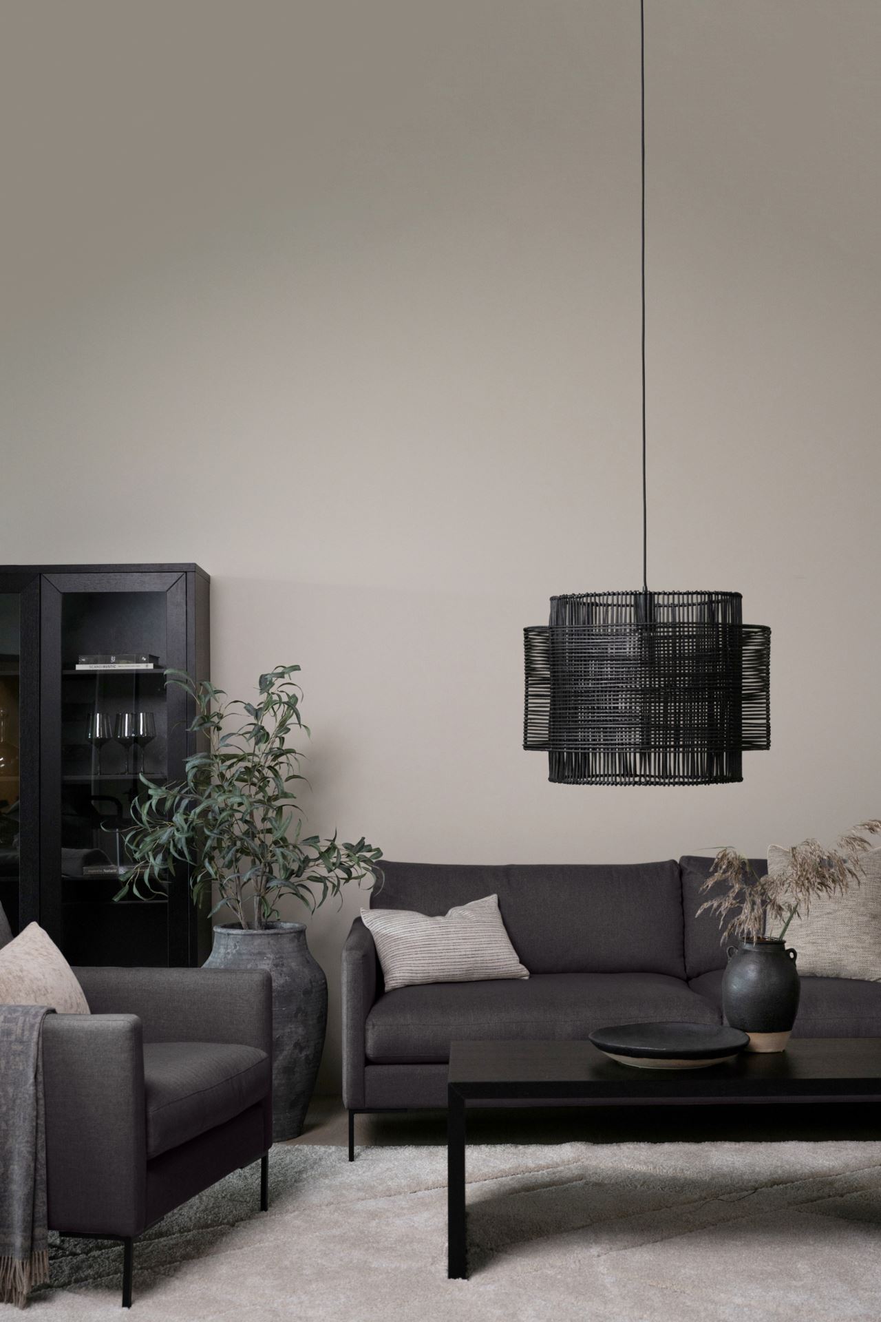 3 seter sofa svart - 3