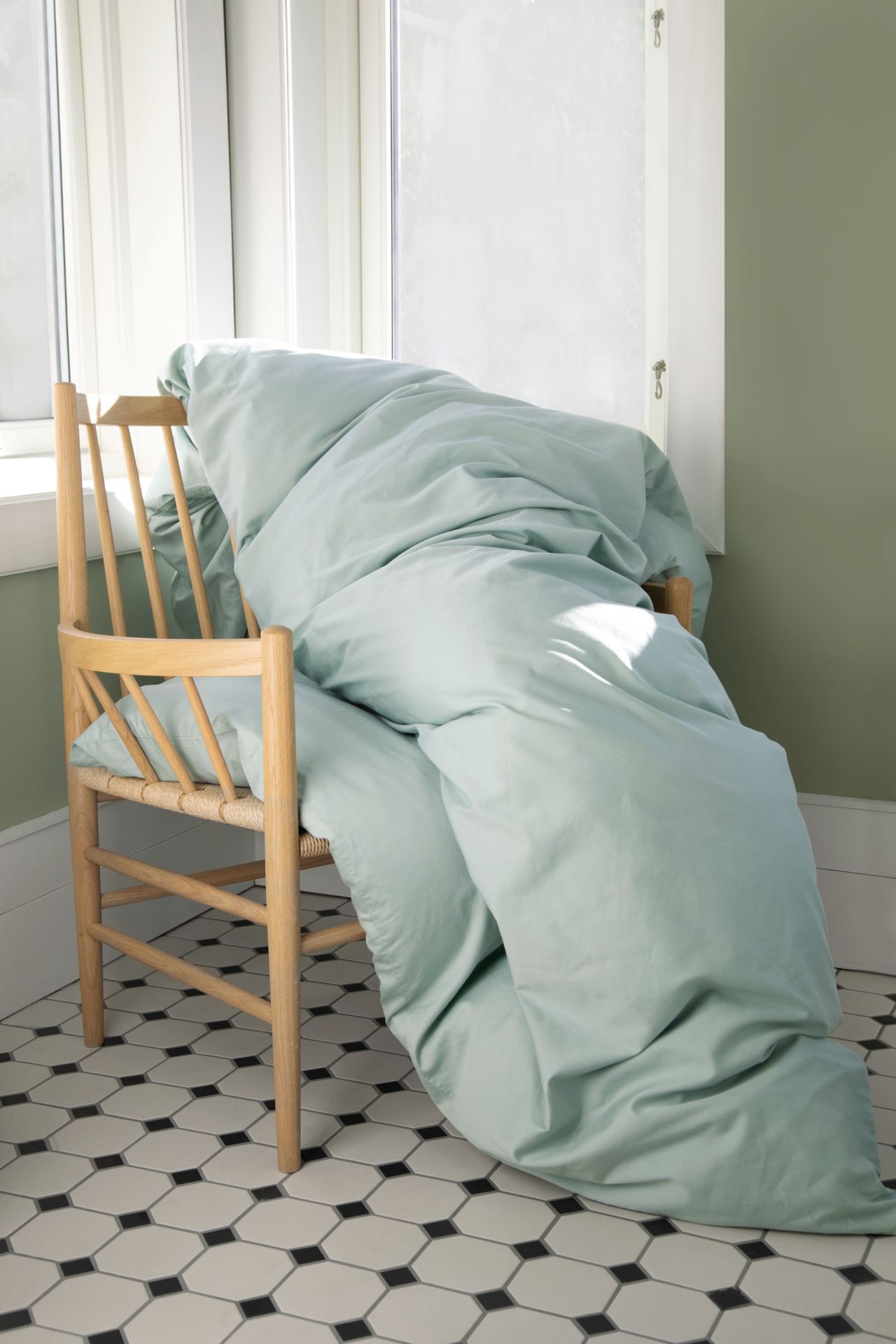 Sateng sengesett lindegrønn - 4