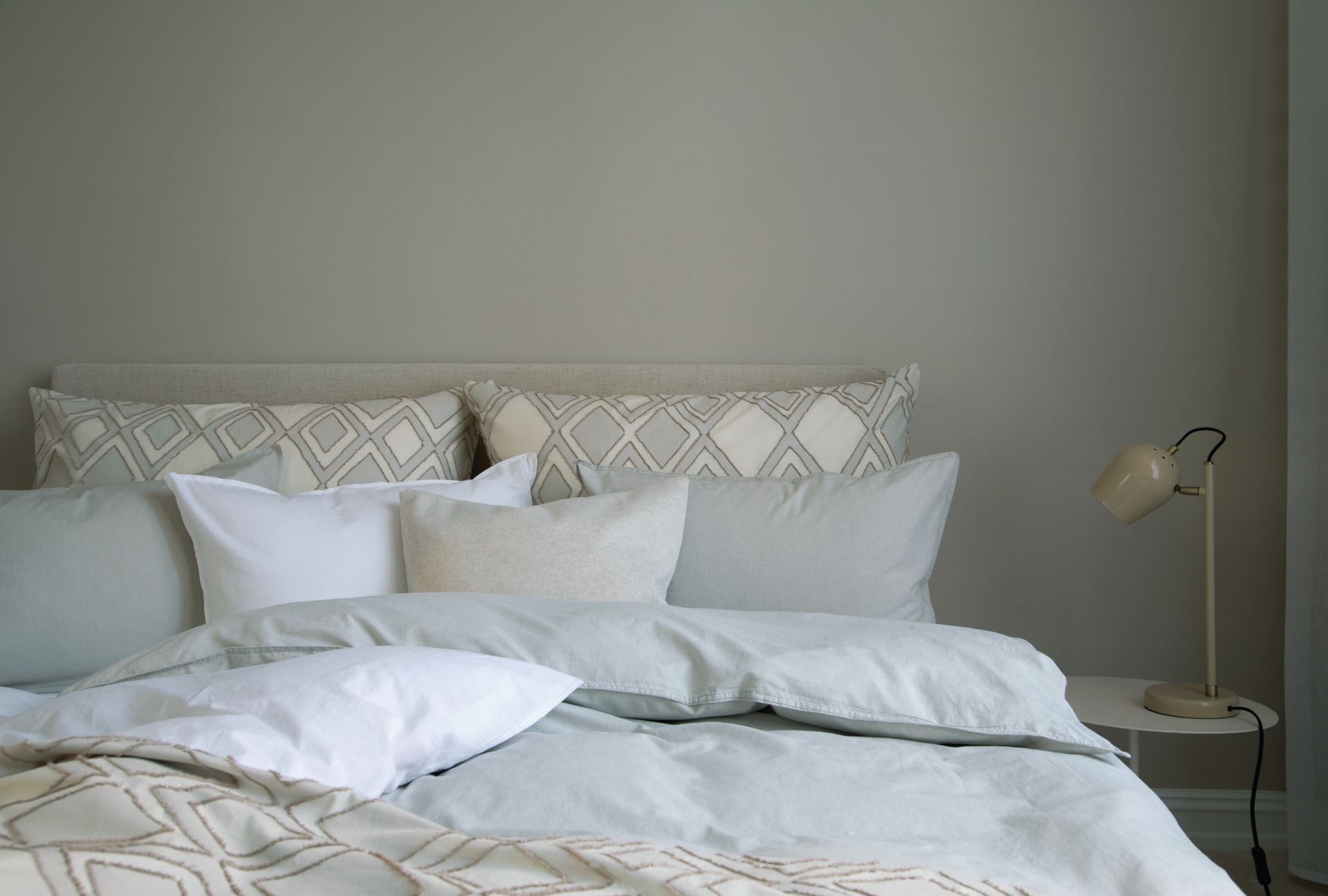 Bomull sengesett hvit - 5