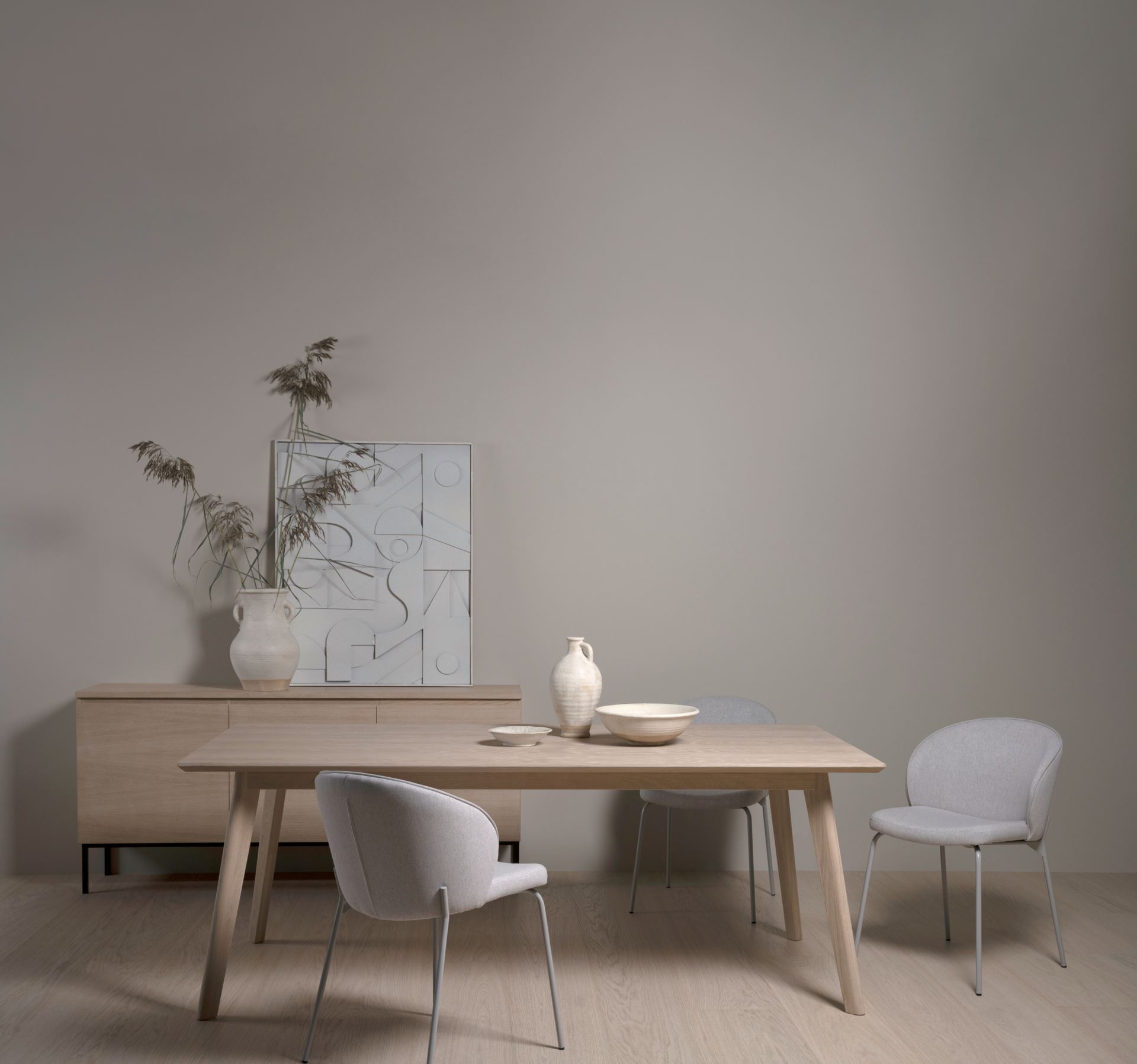 Spisestuestol lys beige - 7