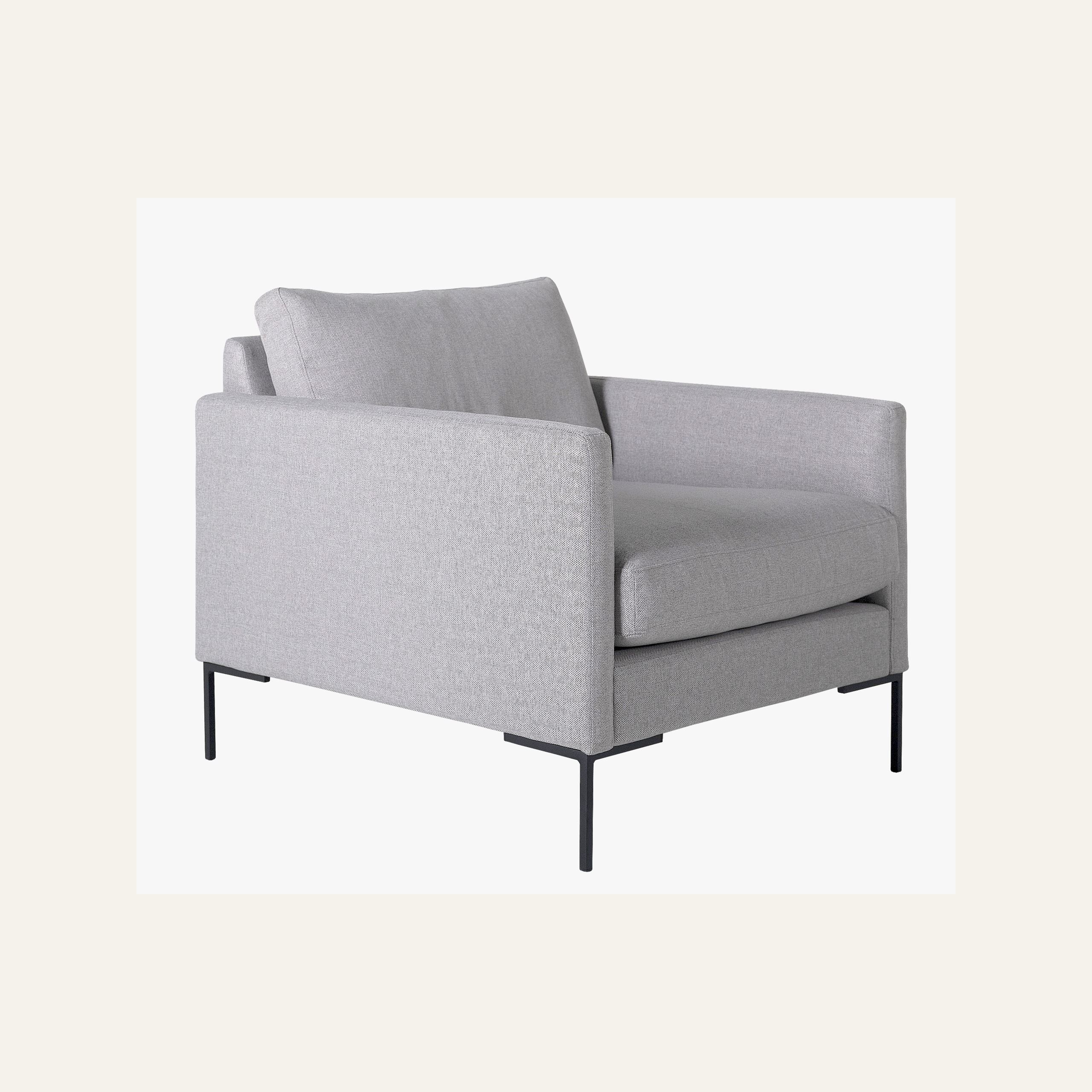 Loungestol lys grå - 6