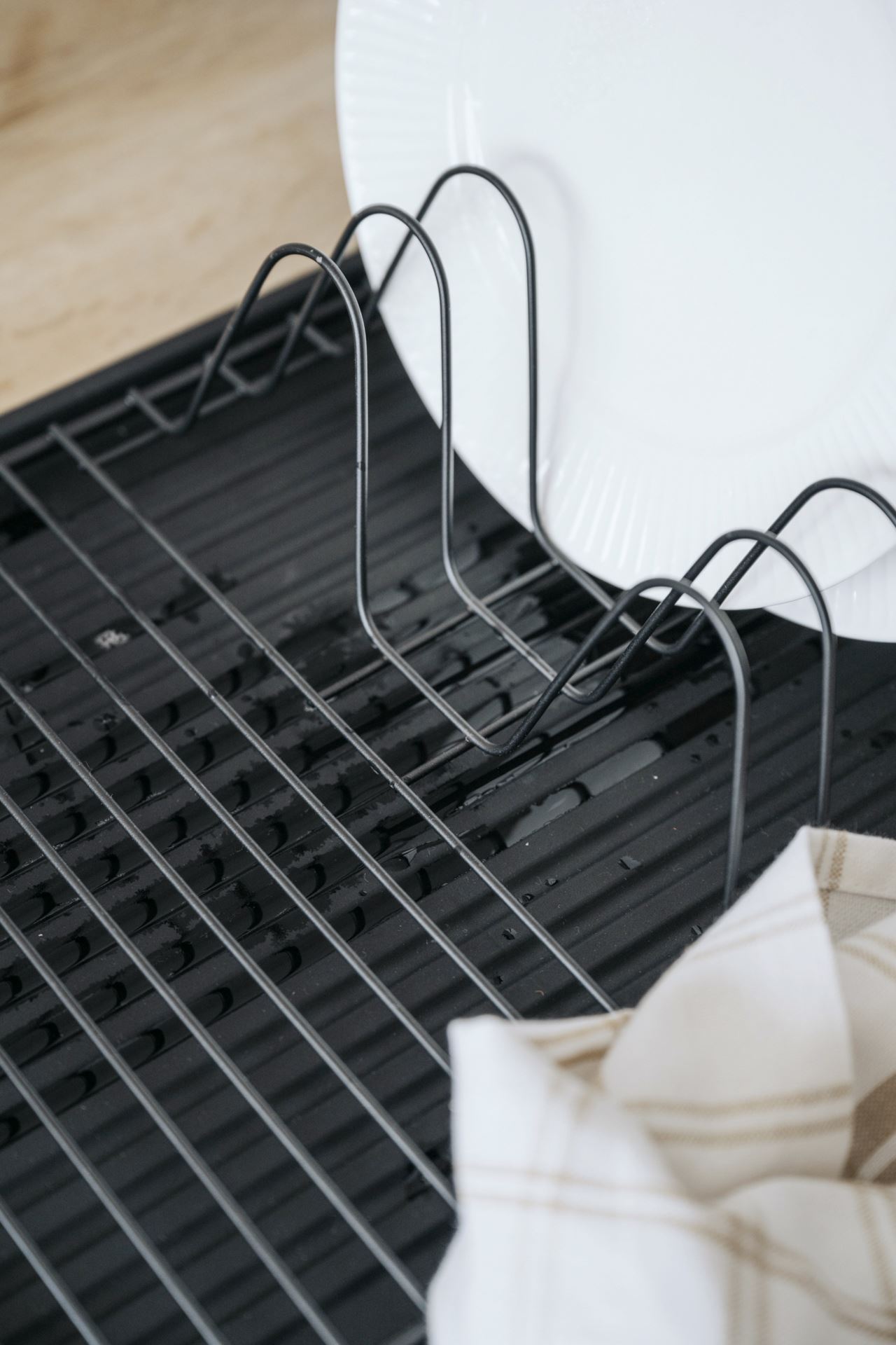 Oppvaskstativ svart - 4