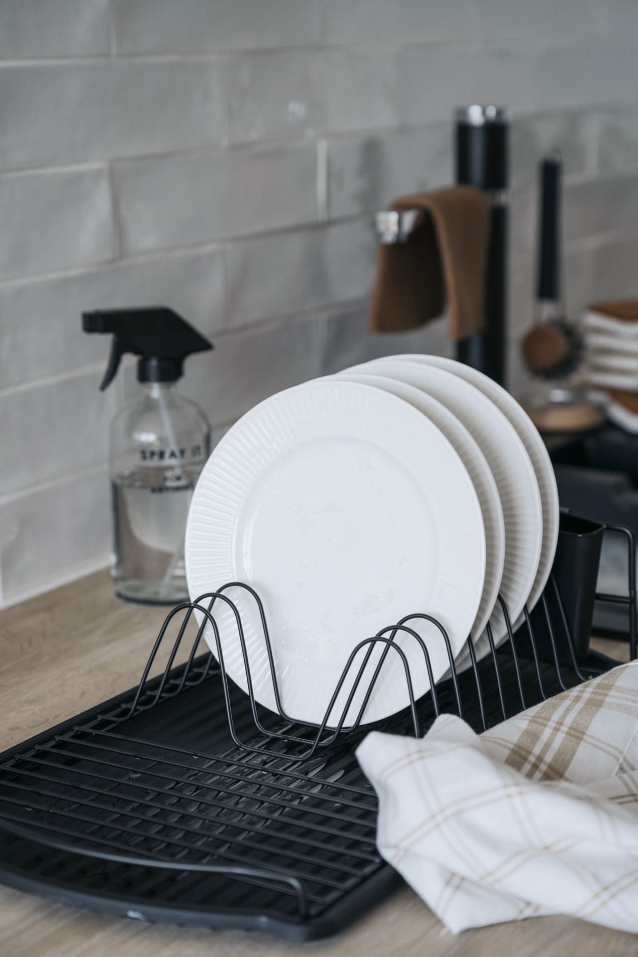 Oppvaskstativ svart - 3