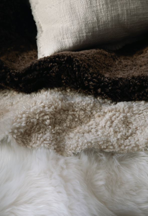 Lammeskinn mørk brun - 4