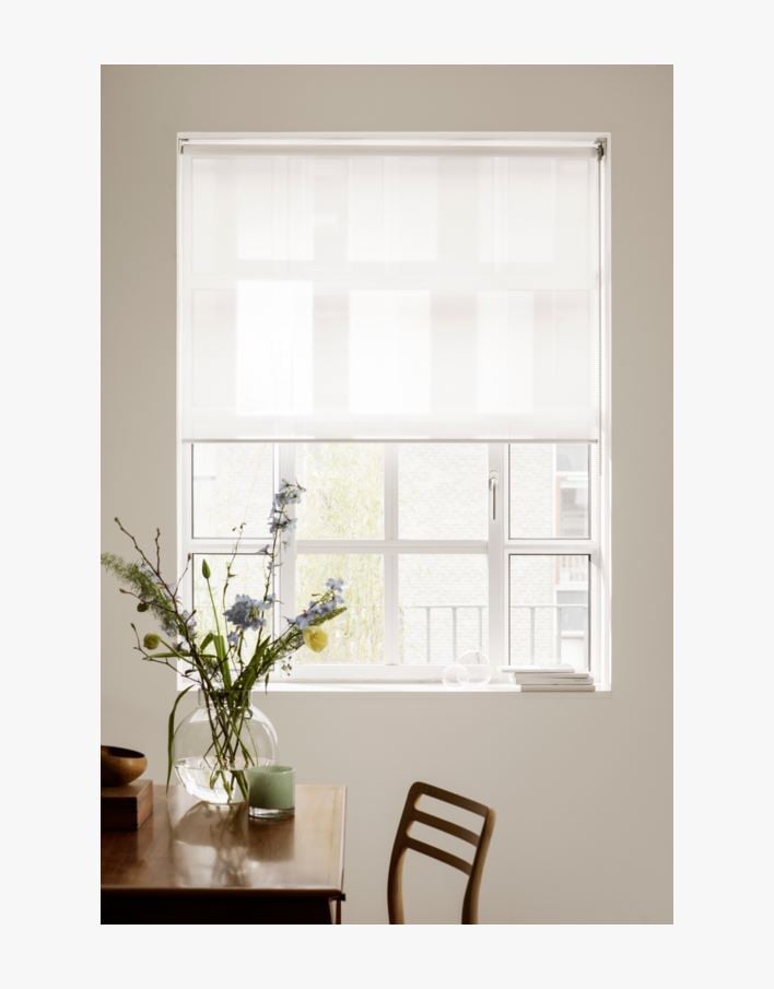 Rullegardin transparent offwhite - 160x185 cm offwhite - 1