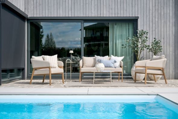 Sofasett beige - 3