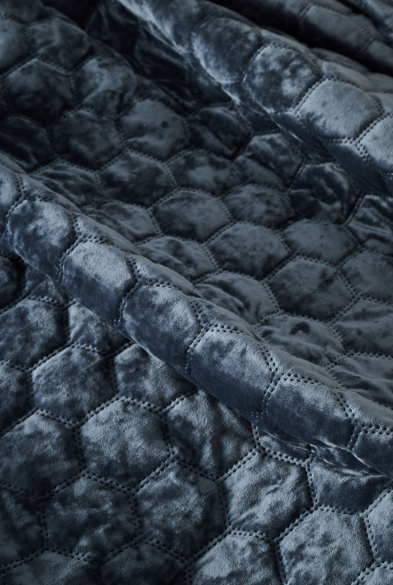 Sengeteppe mørk blå - 3