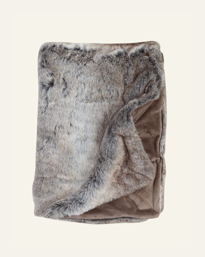 Pelspledd grå - 130x170 cm grå - 1