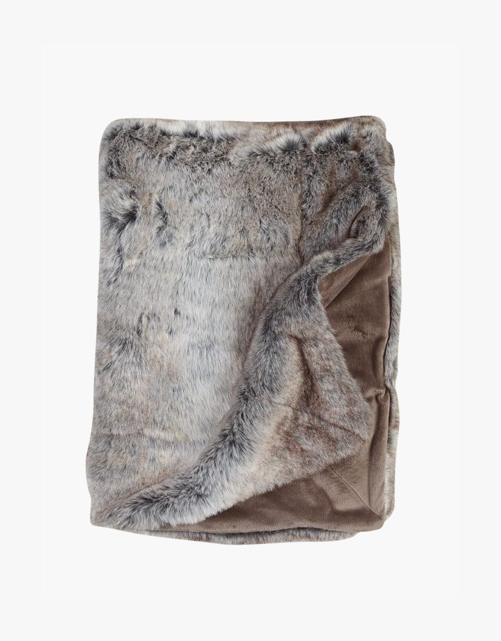 Pelspledd grå - 130x170 cm grå - 1