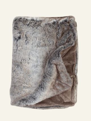 Kid Wolf Pelspledd Grå 130x170 cm