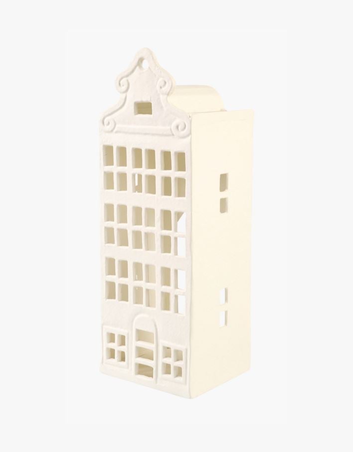 Telysholder hvit - 14x12x39 cm hvit - 1