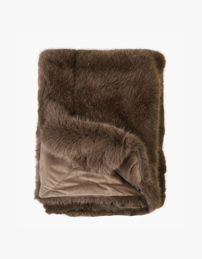 Pelspledd taupe - 130x170 cm taupe - 1