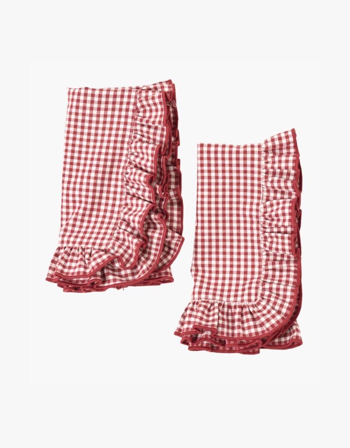2pk tøyserviett rød - 45x45 cm rød - 1