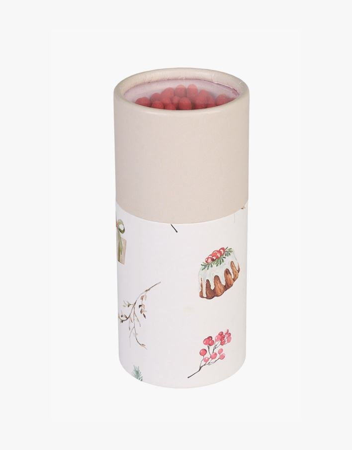 Fyrstikkeske multi rød - 10,5 cm ø4,8 multi rød - 1