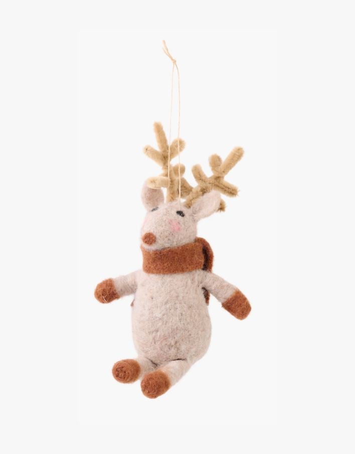 Juletrepynt brun - 10x6x16 cm brun - 1