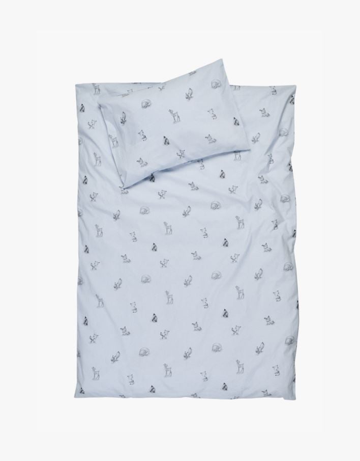 Sengesett baby blå - 65x80/35x40 cm blå - 1