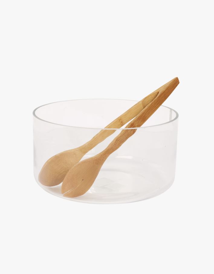 Bolle m/serveringsklype transparent - 22,7x12 cm transparent - 1