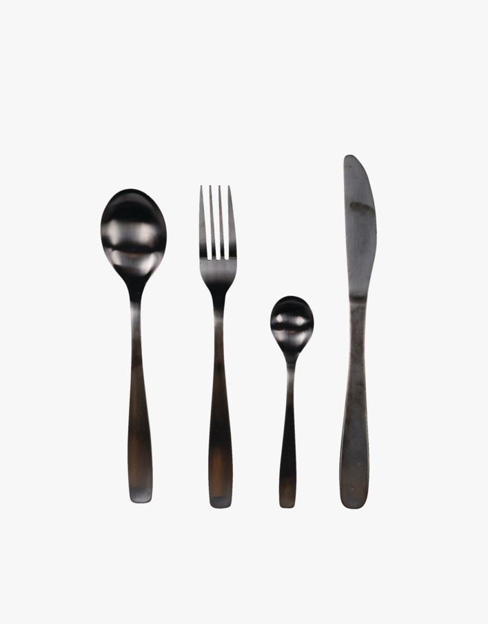 Bestikk 4 deler svart - 000 svart - 1