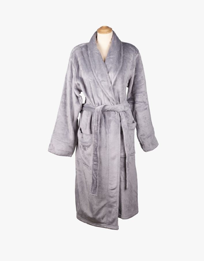 Morgenkåpe grå - S/M grå - 1
