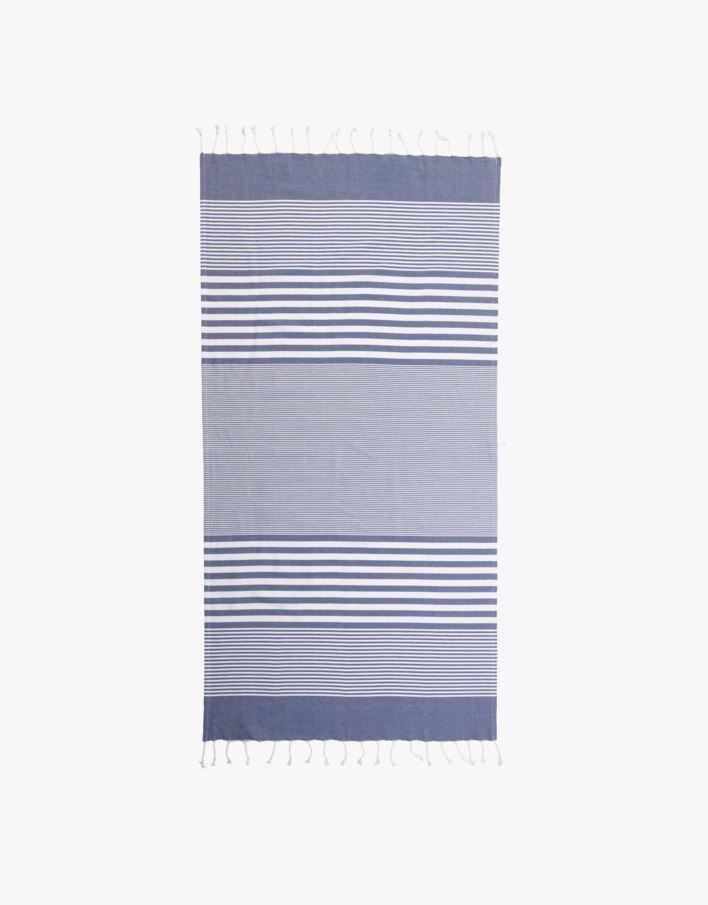 Badehåndkle blå - 75x150 cm blå - 1