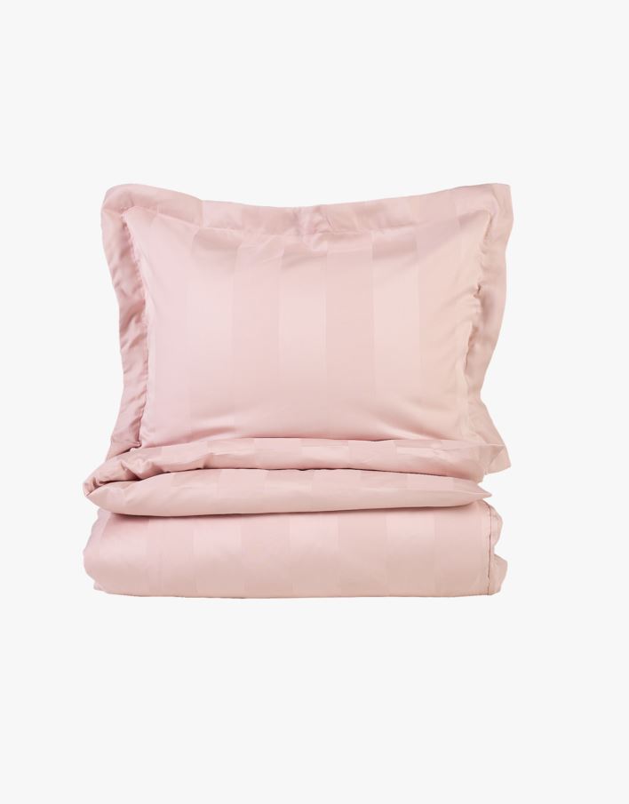 Sateng sengesett pudderrosa - 140x200 cm pudderrosa - 1