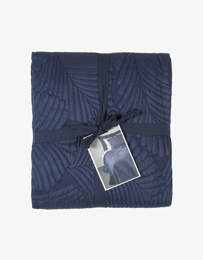 Sengeteppe marineblå - 240x240 cm marineblå - 1