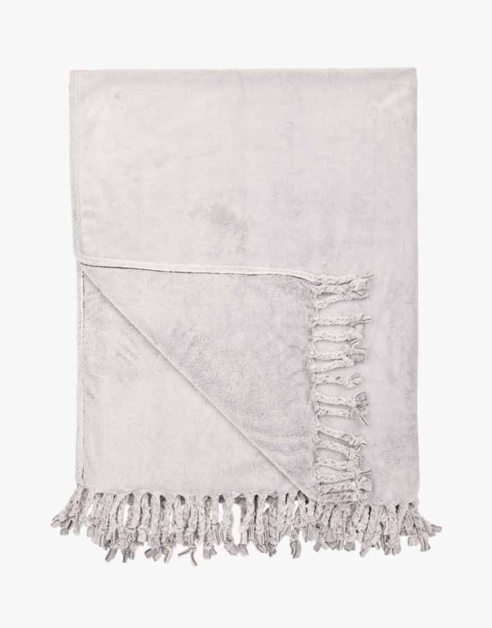 Fleecepledd lys grå - 130x170 cm lys grå - 1