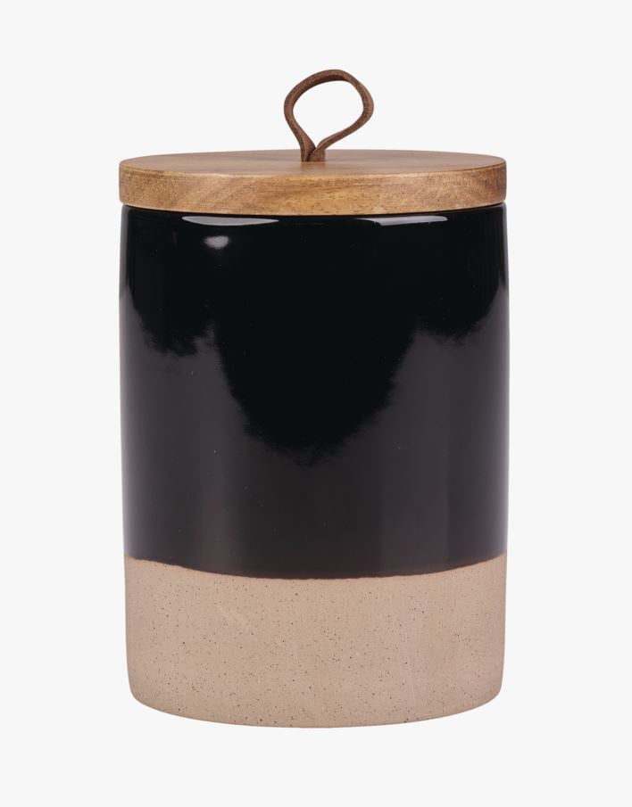 Liten krukke svart - 14 cm ø 10 svart - 1