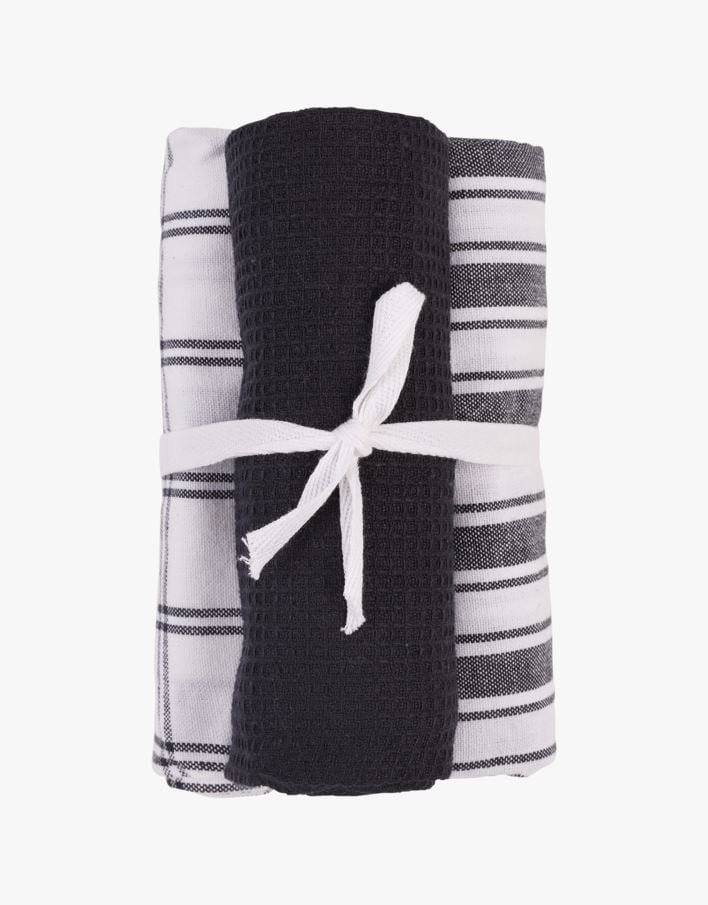 Kjøkkenhåndkle svart - 50x70 cm svart - 1