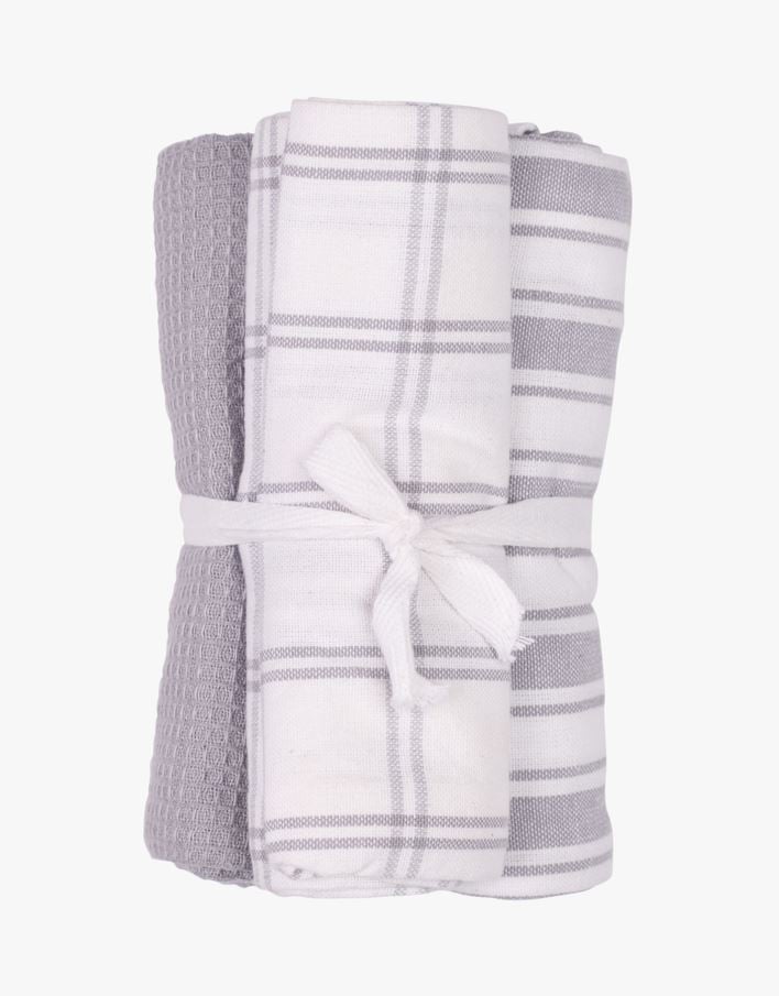 Kjøkkenhåndkle grå - 50x70 cm grå - 1