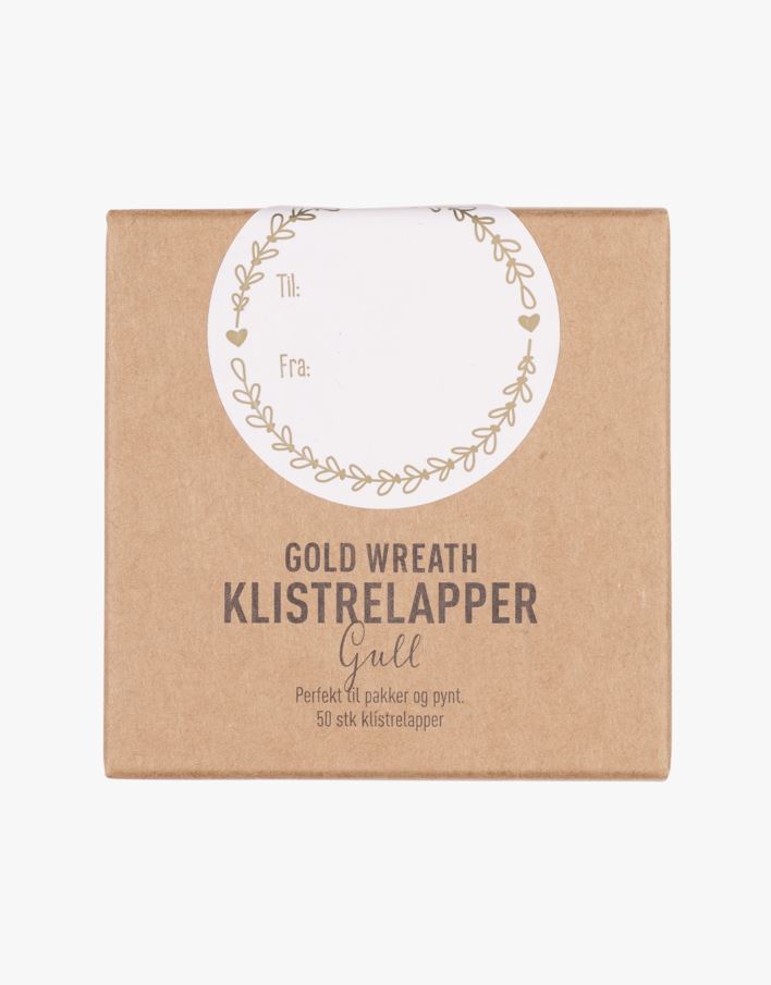 Klistrelapper gull - ø5 cm gull - 1