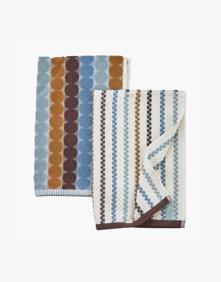 Kjøkkenhåndkle 2pk blå - 45x70 cm blå - 1