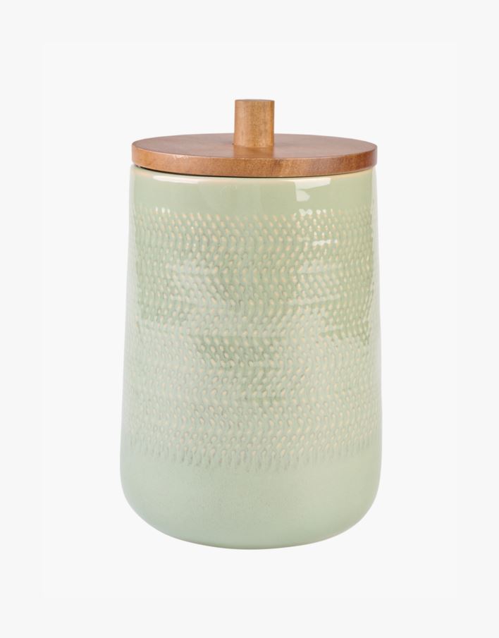 Oppbevaringskrukke grønn - 15x15x23,5 cm grønn - 1