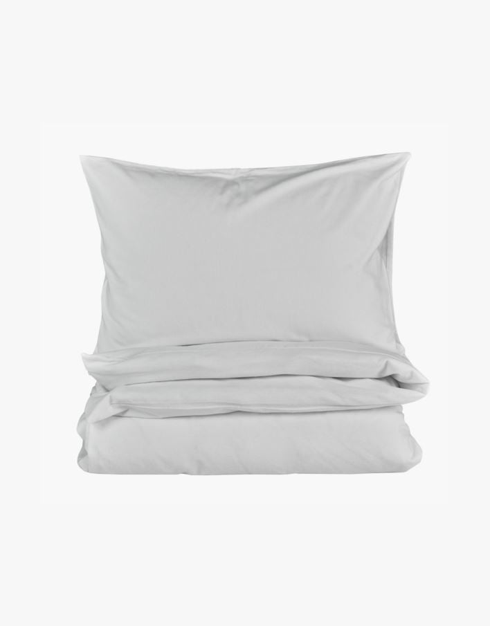 Garnfarget flanell sengesett offwhite - 140x220 cm offwhite - 1