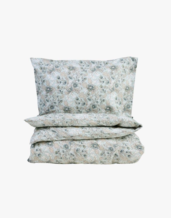 Bomull sengesett multi blå - 140x200 cm multi blå - 1