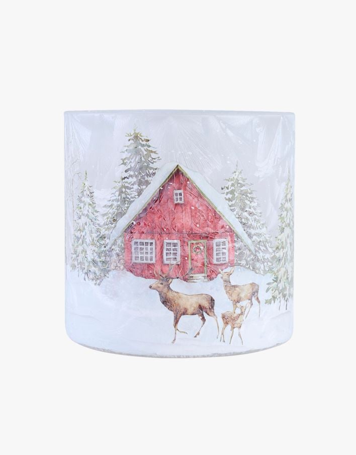 Telysholder multi rød - 15x15 cm multi rød - 1