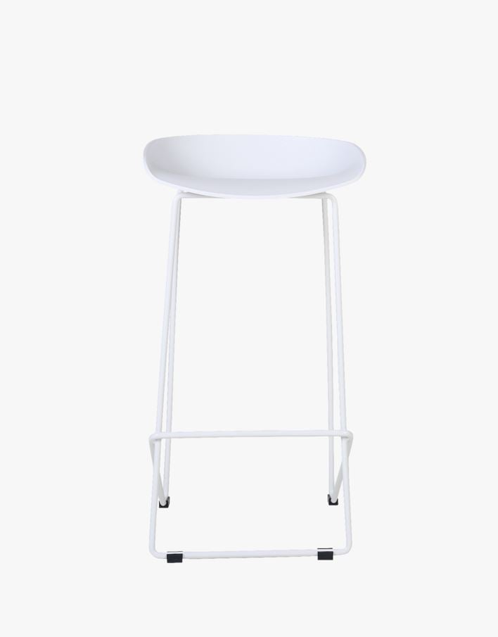 Barstol hvit - 44x43x79 cm hvit - 1
