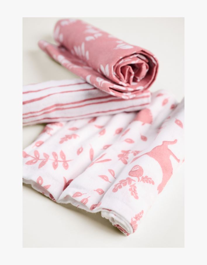 Flanellkluter rosa - 50x50 cm rosa - 1