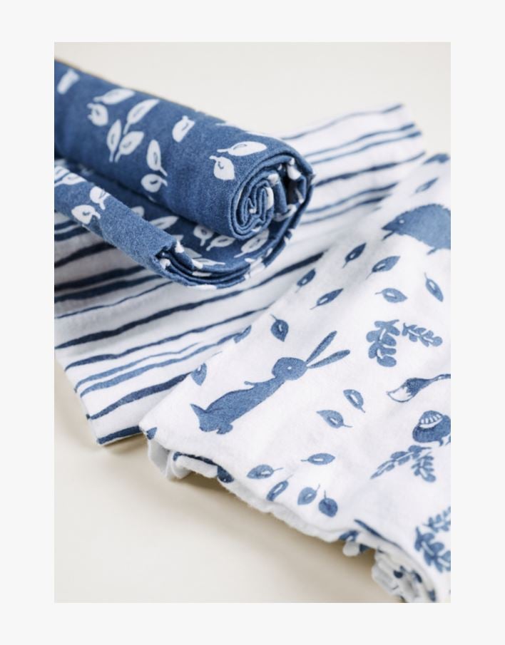 Flanellkluter blå - 50x50 cm blå - 1