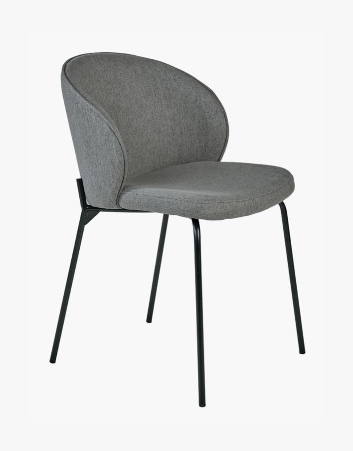 Spisestuestol grå - 57x49.5x80 cm grå - 1