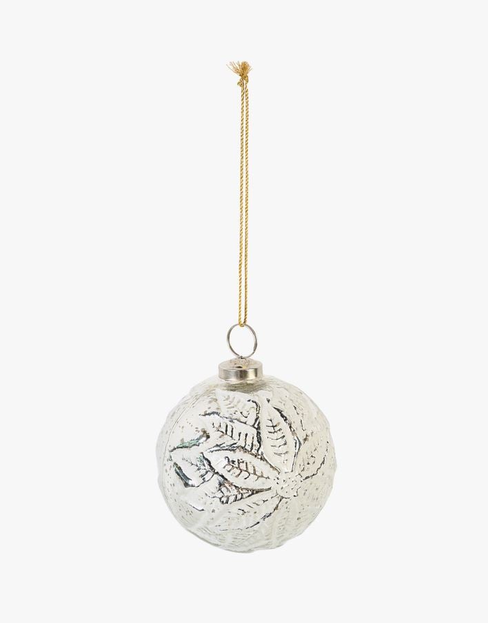 Julekule multi hvit - ø10 multi hvit - 1