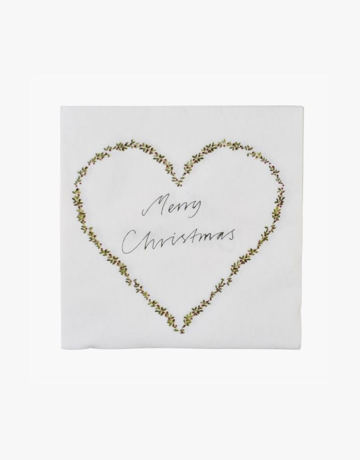 Middagsservietter multi hvit - 40x40 cm multi hvit - 1