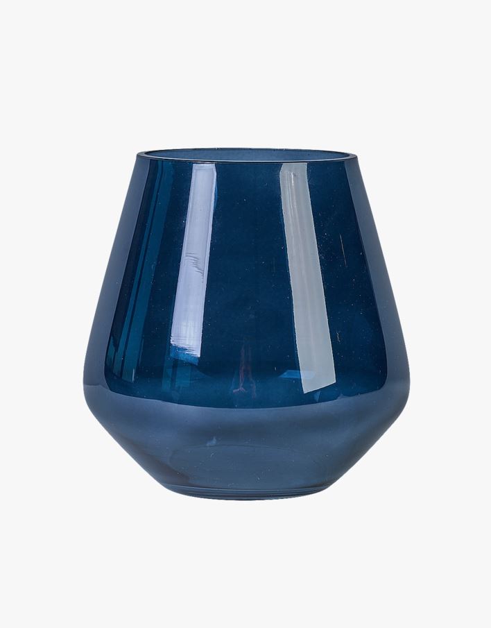 Telysholder mørk blå - 10,5x10,5x11,5 cm mørk blå - 1