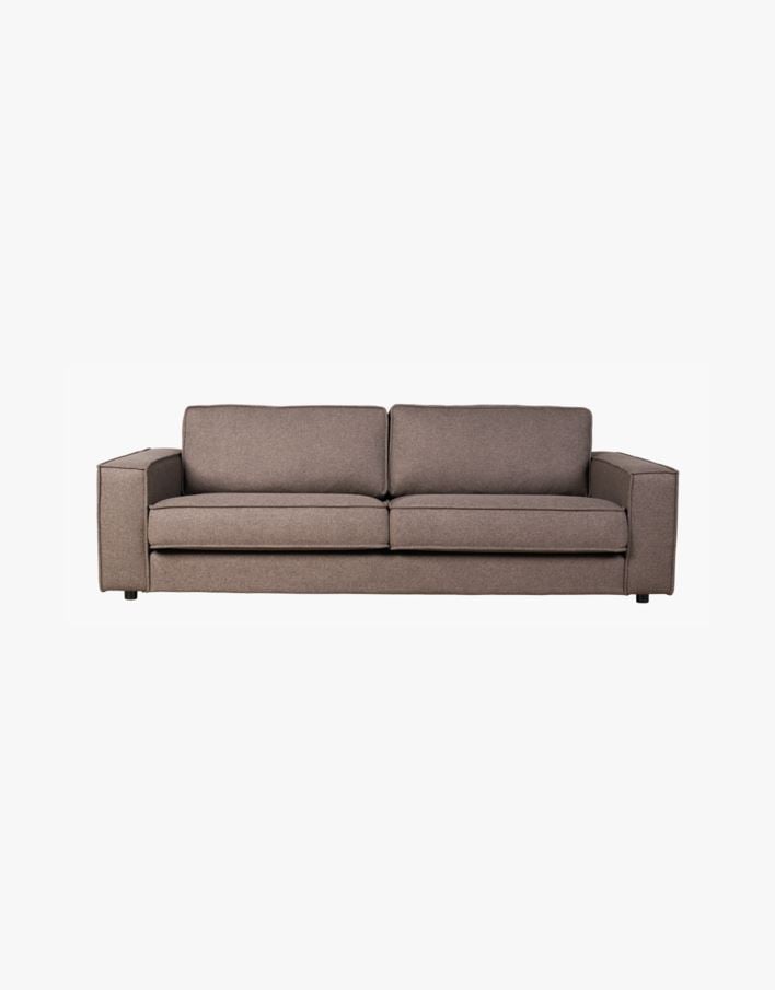 3 seter sofa brun - 222x95x79 cm brun - 1