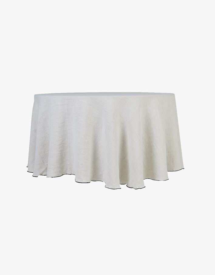 Rund linduk natur - ø180 natur - 1