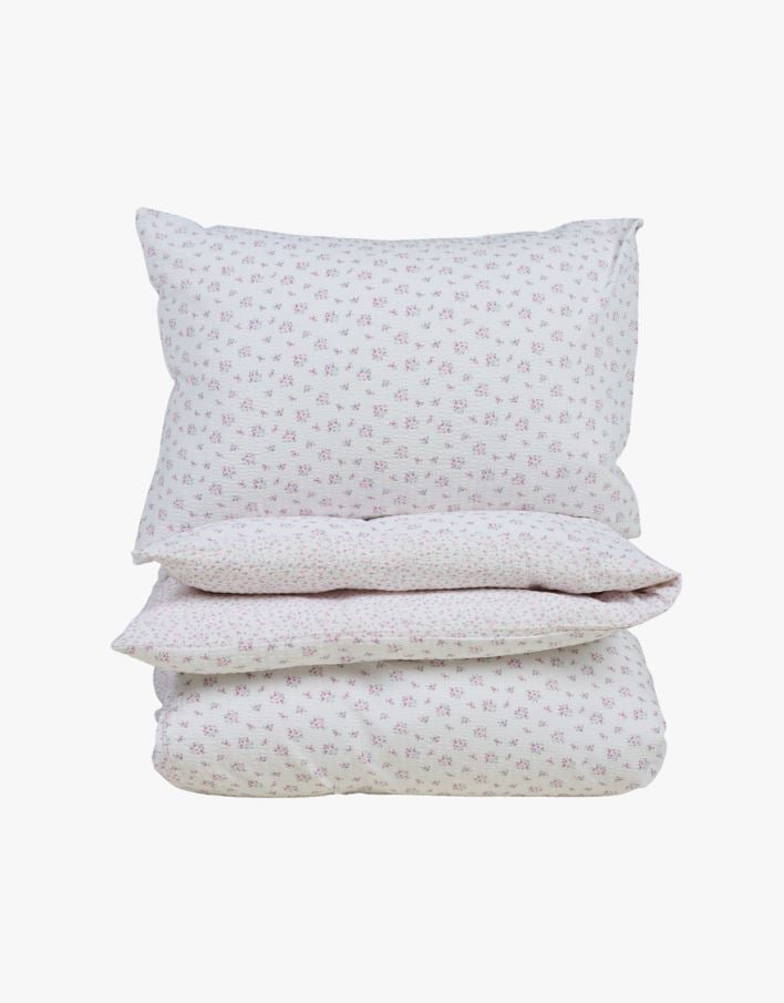 Krepp sengesett lavendel - 140x220+50x70 cm lavendel - 1