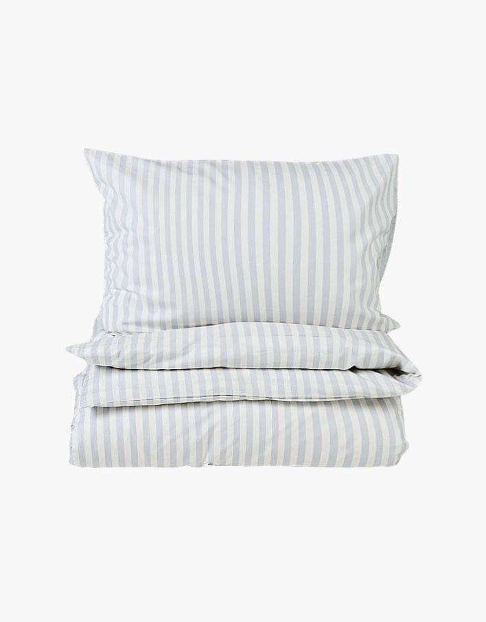 Bomull sengesett blå - 140x200 cm blå - 1