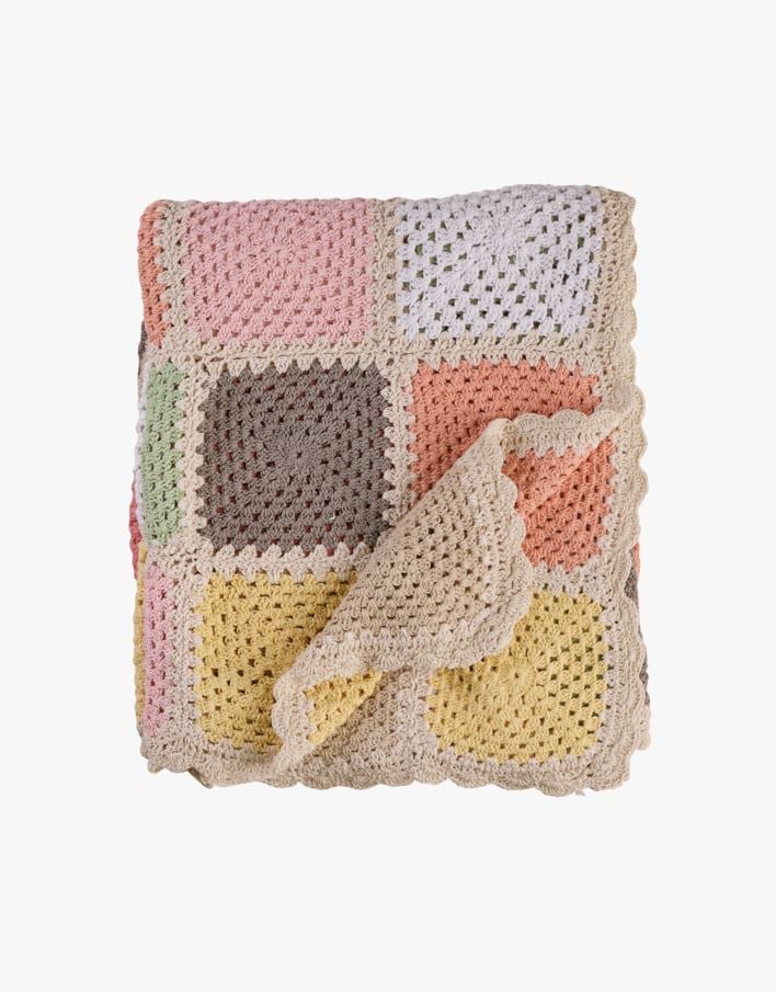 Pledd multi rosa - 120x150 cm multi rosa - 1